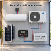 AC Tenaga Surya Off Grid 5kW 10kW 20kW Paket Tenaga Surya Lengkap Kontrol WiFi untuk Rumah Sistem Surya Hibrida dengan Baterai