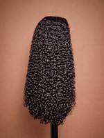 Perruques bouclées en cheveux vierges brésiliens, haute densité, 100% cheveux humains, pour femmes noires, perruque sans colle avec cheveux de bébé, couleur naturelle