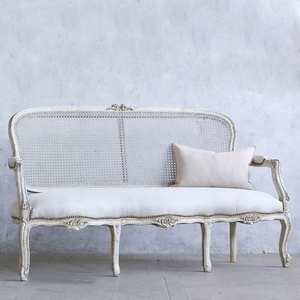 <span class=keywords><strong>Divan</strong></span>-sofá de mimbre con brazo de madera seccional, personalizado, <span class=keywords><strong>blanco</strong></span>, antiguo - Product Image 2