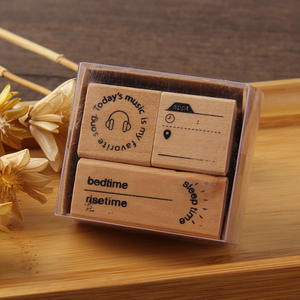 Изготовитель на заказ, изысканные, несколько стилей, персонализированные деревянные чернила, набор штампов с резиновой ручкой - Product Image 1