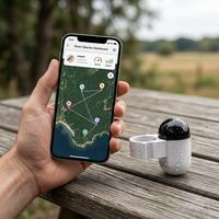 Traceur GPS compact et léger pour oiseaux, fauconnerie et rapaces, avec fixation sur patte et étanchéité IP67 pour les fauconneurs