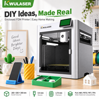 Imprimante 3D FDM de bureau fermée, haute vitesse, nivellement automatique, 265x265x260mm, caméra WiFi, machine d'impression multi-matériaux
