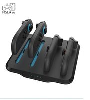 Stasiun Pengisian Daya NSLikey 4 in 1 untuk Nintendo Switch 2, Pengisi Daya Joy-Con Controller Switch2