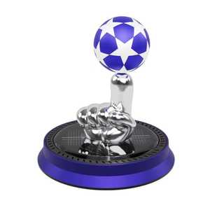 Voiture Aromathérapie Énergie Solaire Éliminer les Odeurs Football Football Rotation Rétro Gramophone Record Désodorisant Intérieur Décoration - Product Image 5