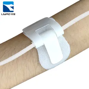 Campione gratuito Velcroes adesivo Hook and Loop Tape Hospital catetere fissaggio tubo supporto indumento e accessori per la lavorazione