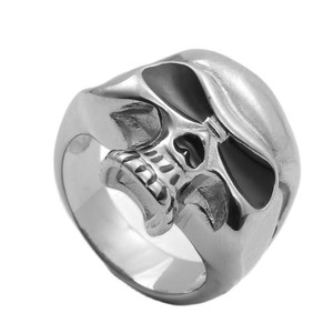 Skeleton <b>Skull</b> <b>Ring</b> Silver Men's Fashion Punk Retro Jewelry Gift - Product Image 4