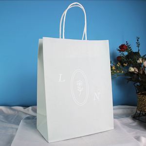 Factory Printed Flat Handle Customized Shopping Gift Kraft Paper <b>Bag</b> with Your Logo - Product Image 4