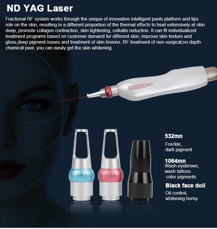 3 in 1 ipl machine nd yag laser handle