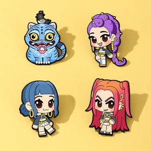 K POP Demon <strong>Hunter</strong> Anime Badge HUNTR/<strong>X</strong> Girl Group Trendy Cool Cute Cartoon Brooch Cartoon Pin - Product Image 2