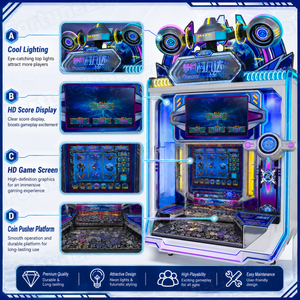 โรงงานผลิตเครื่องดันเหรียญเชิงพาณิชย์ <span class=keywords><strong>ราคา</strong></span>โรงงานสำหรับศูนย์ FEC เครื่องอาร์เคดแบบแพ็คเกจสั่งทำพิเศษ 4 ผู้เล่น คืนทุนสูง - Product Image 6