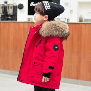 Nuovo <span class=keywords><strong>Cappotto</strong></span> Invernale Grande per Bambini, Giacca Imbottita da <span class=keywords><strong>Ragazzo</strong></span> con Cappuccio, Collo in Pelliccia e Chiusura a Cerniera, Stile Estero - Product Image 6