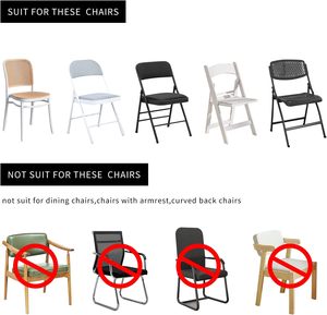 Fundas para Sillas Plegables de Spandex, Funda Protectora Universal Ajustable para Sillas para Bodas, Fiestas, Banquetes, Días Festivos, Celebraciones - Product Image 4