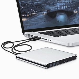Unidad Óptica Externa Ultradelgada con Grabación de Blu-Ray 4K, Reproductor de DVD USB 3.0, Grabador de <span class=keywords><strong>CD</strong></span>/DVD con Reproducción de Blu-Ray 3D - Product Image 5