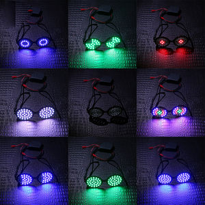 <span class=keywords><strong>Gafas</strong></span> LED para DJ, <span class=keywords><strong>Gafas</strong></span> Intermitentes Multicolores con Efecto Estroboscópico para Halloween, <span class=keywords><strong>Gafas</strong></span> Rave para Bares, Discotecas, Fiestas de Baile - Product Image 3