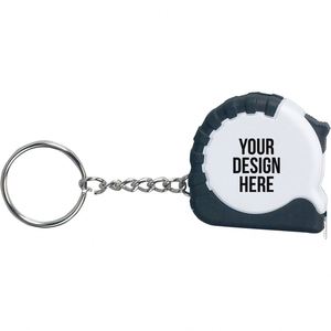 Porte-clés avec ruban à mesurer de poche imprimé sur mesure, excellent cadeau pour les charpentiers et les entreprises de construction - Product Image 3