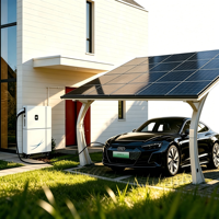 Système de charge solaire photovoltaïque hors réseau Shipstrive nouvelle interface TYPE2, onduleur 6,2 kWh, batterie LifePO4 tout-en-un avec pistolet à double tête