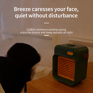 Mini Ventilador de Escritorio para el Hogar, Ventilador de Aire Acondicionado Portátil, Enfriador de Aire Evaporativo Recargable por USB, Ventilador de Aire Portátil con Agua - Product Image 3