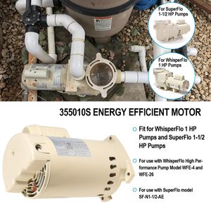 Whisperflo hiệu suất cao bơm hồ bơi thay thế một phần năng lượng hiệu quả 1HP động cơ 355010S - Product Image 2