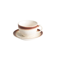Tasse à café en céramique blanche classique de haute qualité fabriquée à la main par l'usine de ChaoZhou pour les restaurants