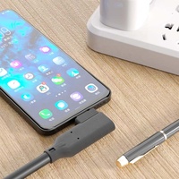 Cable de Carga Rápida USB-C a C en Ángulo Recto de 90 Grados, 5A 100W PD, con Transferencia de Datos USB 3.2 Gen2 de 10Gbps, Inteligente, 1m