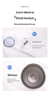 Vaso Térmico Aislado al Vacío de 20oz 600ml, Taza para Auto de Acero Inoxidable 304, Tapa Transparente Resistente a Impactos, Logotipo Personalizado para Venta al Por Mayor, Uso en Exteriores - Product Image 6