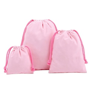 Good Quality Eco-friendly Custom Logo Portable Reusable Printed Gift <b>Canvas</b> Cotton Rope Handle <b>Drawstring</b> <b>Bag</b> - Product Image 3