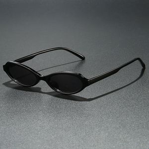 Lunettes de soleil œil-de-chat rétro polygonales à monture étroite, couleurs bonbon, protection UV400, personnalisables avec logo, pour femmes et hommes, collection 2025 - Product Image 5