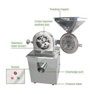 Công nghiệp không gỉ Ngô đường búa bột nghiền bột đóng băng nhà máy đậu nành hạt Máy xay ca cao xay máy - Product Image 3