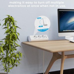 Hợp kim nhôm 3AC EU Dải điện bàn bảng ổ cắm với USBA + USB-C/Đức Ổ cắm điện kẹp gắn bàn điện USB ổ cắm - Product Image 5