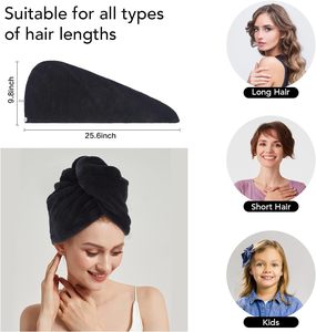 <span class=keywords><strong>Serviette</strong></span> à <span class=keywords><strong>cheveux</strong></span> en <span class=keywords><strong>microfibre</strong></span> du fabricant, <span class=keywords><strong>serviette</strong></span> à séchage rapide, <span class=keywords><strong>serviette</strong></span> à <span class=keywords><strong>cheveux</strong></span> super absorbante en <span class=keywords><strong>microfibre</strong></span> avec bouton, velours corail - Product Image 2