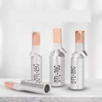 Cosses de câble en cuivre DTLC pour batterie, 1,5-300 mm, plaquées étain, à sertir, marque Jinmao