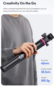 <span class=keywords><strong>Ulanzi</strong></span> ขาตั้งไฟปล่อยเร็ว <span class=keywords><strong>Mt</strong></span> 89, ขาตั้งกล้อง3ส่วนสำหรับกล้องแอคชั่นตัวหนีบโทรศัพท์ขาตั้งกล้อง2เมตร - Product Image 6