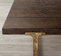 Table basse américaine simple et longue salon table basse rétro hôtel villa modèle chambre mobilier sur mesure
