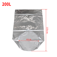 Sacs de doublure ronds en aluminium de qualité alimentaire JIJID personnalisés de 200 L, haute barrière, pour peinture, adhésifs et autres produits chimiques