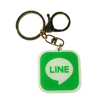 Porte-clés NFC NTAG213 personnalisable en acrylique tout-en-un pour l'identification d'accès d'entreprise, la gestion des présences et la gestion des installations