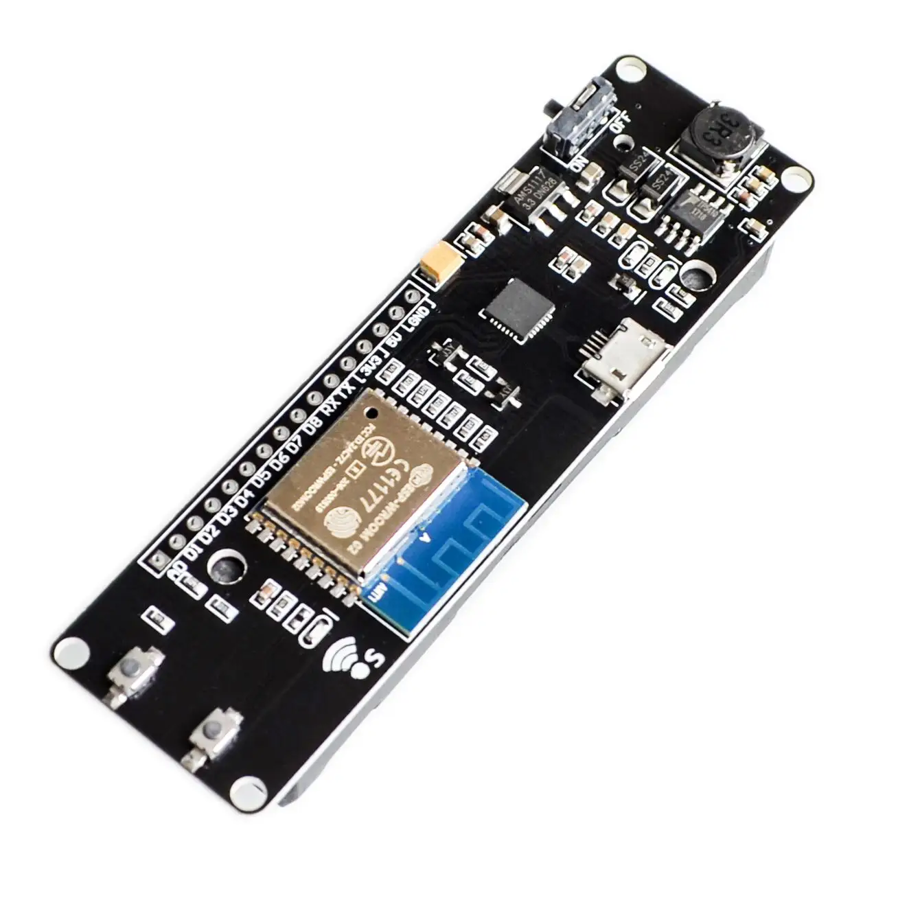 สําหรับ WeMos D1 ESP-ห้อง-02 เมนบอร์ด ESP8266 Mini WiFi Nodemcu โมดูล 18650 ชาร์จแบตเตอรี่บอร์ดพัฒนา Nodemcu PWM I2C