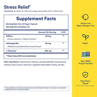 Supplément alimentaire en capsule souple anti-Stress de marque privée OEM avec extrait de safran ashwagandha L-théanine aide à réduire le Stress