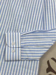 <span class=keywords><strong>Camicia</strong></span> Formale a <span class=keywords><strong>Righe</strong></span> a Maniche Lunghe 100% Cotone per <span class=keywords><strong>Uomo</strong></span> # <span class=keywords><strong>Camicia</strong></span> Casual con Bottoni e Logo Ricamato RL # RL-2249 - Product Image 5