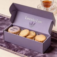 Boîtes d'emballage de luxe personnalisées avec logo, de haute qualité, recyclables, pour bonbons, desserts, beignets, biscuits et cadeaux