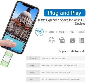 Pour <span class=keywords><strong>Amazon</strong></span> Top Seller OTG 3-en-1 <span class=keywords><strong>USB</strong></span> 2.0 Pendrive 4GB à 128GB Flash Drive pour téléphones IOS Android Ordinateurs Windows Devices - Product Image 6