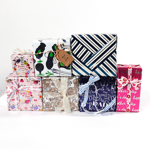Wholesale 80g Birthday Metallic <b>Paper</b> Tissue 43*300cm Gift Luxury Custom Packaging Wrapping <b>Paper</b> Roll - Product Image 2