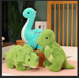 Jouets en peluche de dinosaures de <span class=keywords><strong>dessin</strong></span> <span class=keywords><strong>animé</strong></span>, coussins doux de haute qualité et bon marché de Xinhui, poupées en peluche pour cadeau - Product Image 2