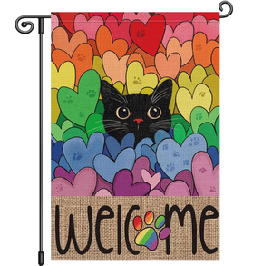 Arc-en-ciel fierté LGBTQ jardin drapeau Inclusion diversité personnalisée lesbienne <span class=keywords><strong>Gay</strong></span> bisexuel transgenre égalité drapeau de cour - Product Image 5