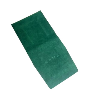 Sac de rangement cosmétique en microfibre de suède olive avec logo personnalisé en relief, pochette enveloppe de luxe, petit sac cadeau - Product Image 6