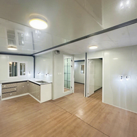 Maison modulaire préfabriquée à double aile pliable et extensible, unité de logement modulable, structure mobile et réutilisable