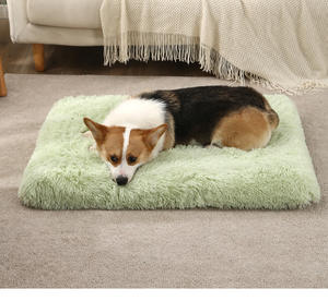 Cama ortopédica de espuma viscoelástica para perros, cojín de felpa de piel sintética resistente al agua, lavable y grande, de diseño personalizado, venta al por mayor - Product Image 5