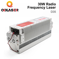 Tube laser CO2 RF QDLASER 30W DAVI 10.6/9.3/10.2um Tube laser CO2 métallique D35 pour machine de gravure et de marquage laser CO2