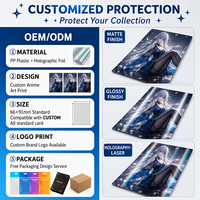 Protectores de Cartas Personalizados del Fabricante, Transparentes, con Reverso Mate, Tamaño Estándar, Libres de Ácido, Impresión Completa, Compatibles con TCG