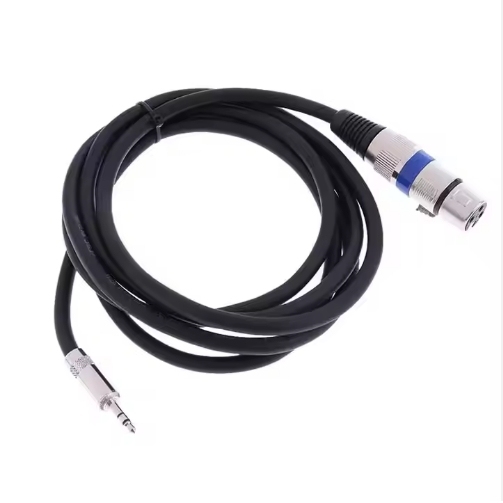 ZEANDA 3.5mm Male XLR Male Microphone Cable High Flexible Bare Copper Conductor PVC Jacket Braid Shielding Speaker DVD Player 4K