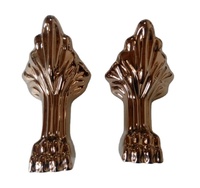 Pieds de baignoire de douche de couleur chromée ou dorée, Design de luxe en relief, pieds de baignoire argentés